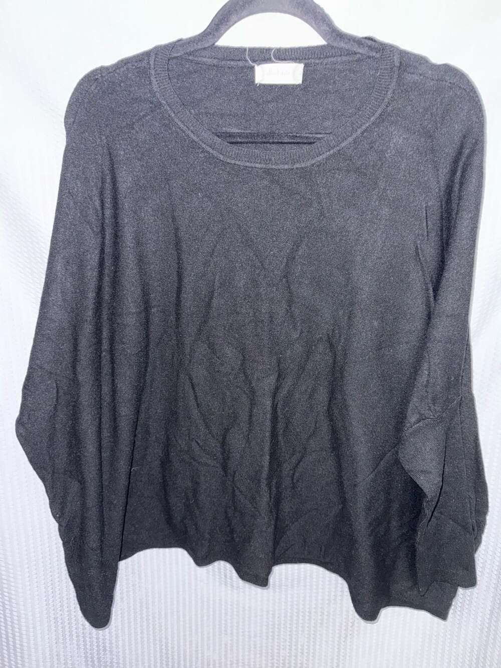 Altar'd State Black Knit Oversized Crewneck Sweater M/L